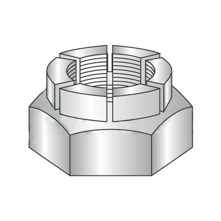 NEWPORT FASTENERS Flexible Top Lock Nut, 5/8"-18, Steel, Cadmium Plated NB217501B-1